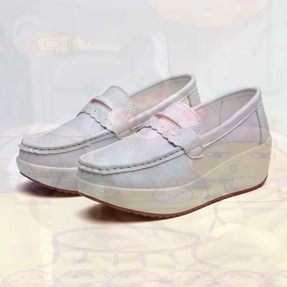 Luxury Lifestyle Shows - Plataform Sepatu Kets Merah Muda Musim