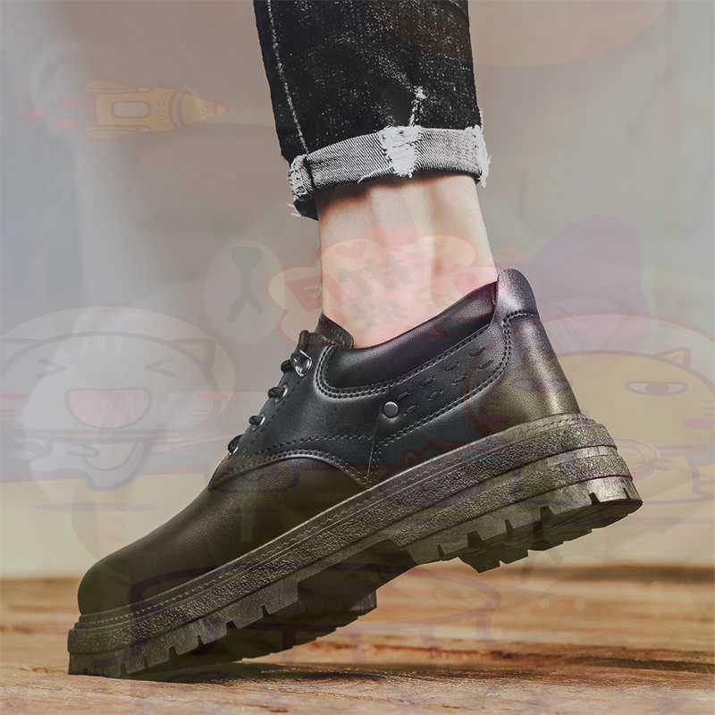 Luxury Lifestyle Shows - Sepatu Pria Tenis Pelatih Fashion Kulit