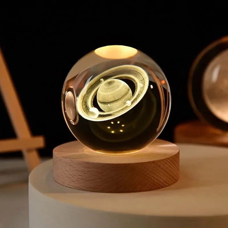 Crystal Ball Decor - Dekorasi Bola Kristal 6cm Astronomi Tata