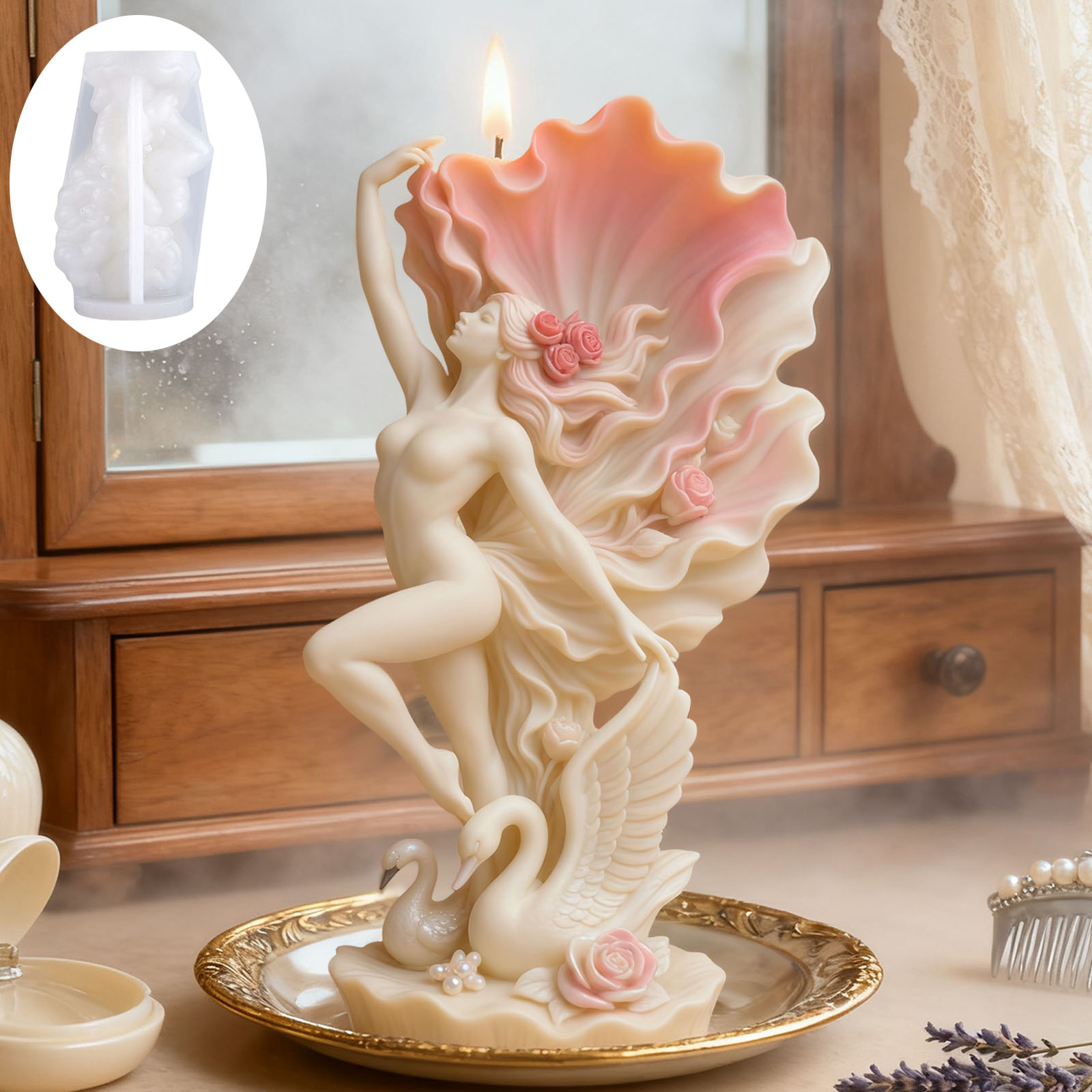 Cetakan Lilin Penari Angsa yan - Scented Candle Luxury ulasan dan harga