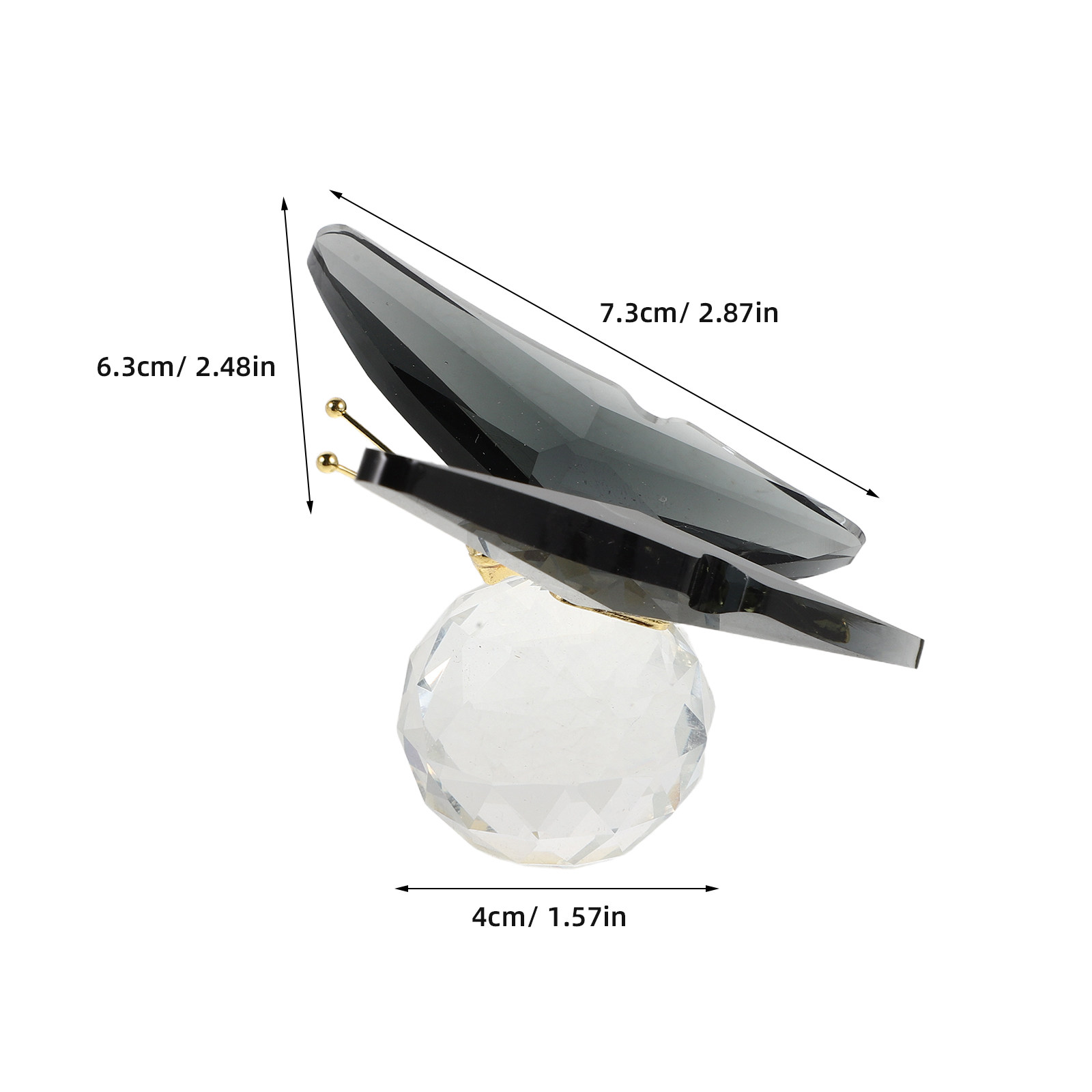 Pemberat Kertas Kaca Bentuk Ku - Crystal Ball Decor ulasan dan harga