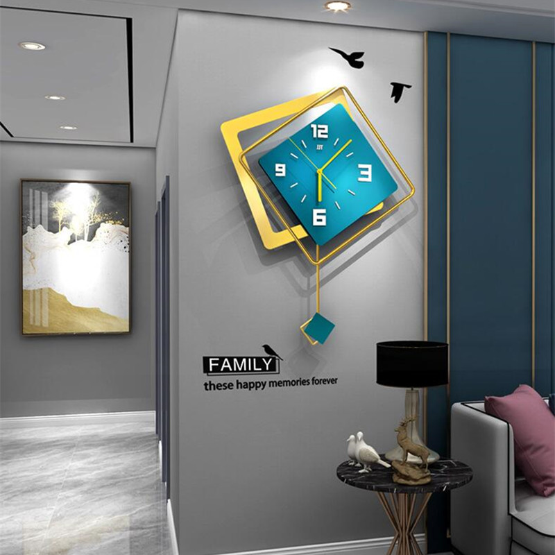Jam Dinding 3D Nordic Square S - Luxury Lifestyle Watches ulasan dan harga