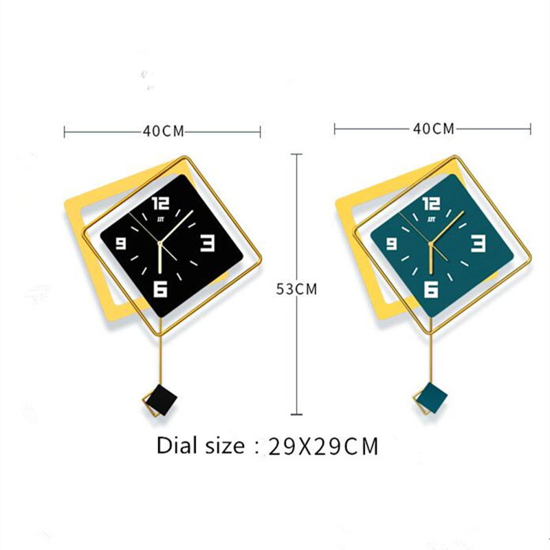 Jam Dinding 3D Nordic Square S - Luxury Lifestyle Watches ulasan dan harga